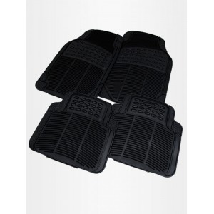 Car Mats 4PCS COMPACT ALL WEATHER MATS BLACK